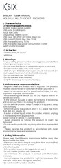 KSIX BXCD02US User Manual