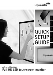 Legamaster e-Screen PTX-5500 Quick Setup Manual