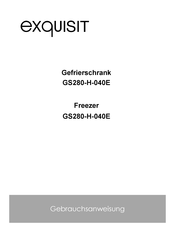 Exquisit GS280-H-040E Instruction Manual