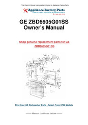 GE Monogram ZBD6605G01SS Owner's Manual