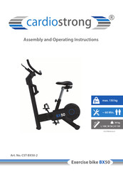 CARDIO STRONG CST-BX50-2 Assembly And Operating Instructions Manual