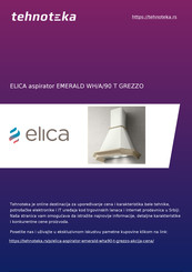 ELICA EMERALD WH/A/90 T GREZZO Instruction On Mounting And Use Manual