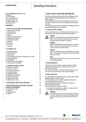 Ebm-Papst A3G800-AS26-09 Operating Instructions Manual
