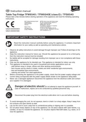 ARO TFW8540 Instruction Manual