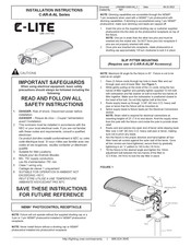 C-LITE C-AR-A-AL4-44L-40K-UL-BZ Installation Instructions Manual