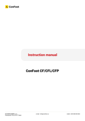 Confoot CF Instruction Manual