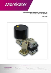 Morskate DH 030 PFK Installation And Operating Instructions Manual