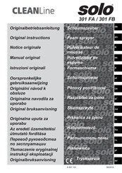 Solo CLEANLine 301 FA Original Instructions Manual