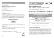 Taylor F5780 Instructions For Use & Warranty Information