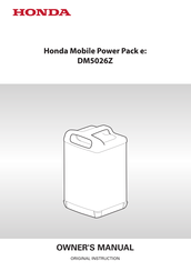Honda DM5026Z Owner's Manual