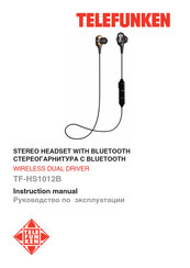 Telefunken TF-HS1012B Instruction Manual
