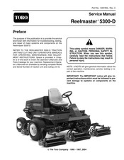 Toro reelmaster 5300-d Service Manual