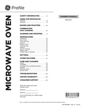 GE PWB7030 Owner's Manual