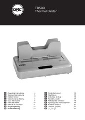 GBC TB500 Operating Instructions Manual