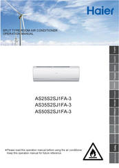 Haier AS25S2SJ1FA-3 Operation Manual