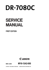 Canon ImageFormula DR-7080C Service Manual
