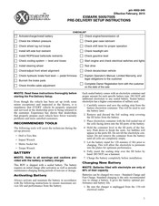 Exmark 700S 2015 Pre-Delivery Setup Instructions