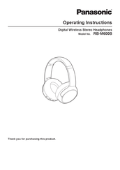 Panasonic RB-M600B Operating Instructions Manual
