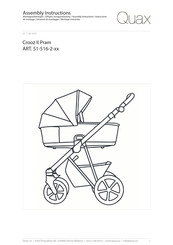 Quax Crooz II Pram Assembly Instructions Manual