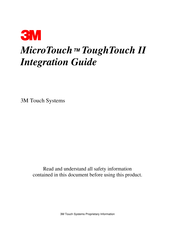 3M MicroTouch ToughTouch II Integration Manual