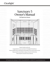 Clearlight Sanctuary 5 Owner's Manual
