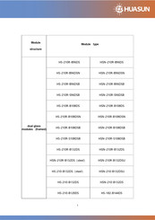 Huasun HS-210-B132DS Manual