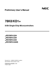 NEC mPD78F0124HD Preliminary User's Manual