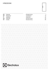 Electrolux KRB2DE33W User Manual