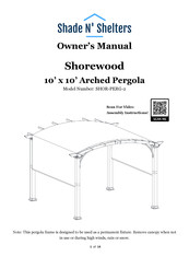 Shade N' Shelters Shorewood SHOR-PERG-2 Owner's Manual