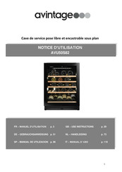 Avintage AVU50S82 Use Instruction