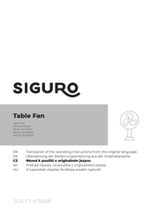 SIGURO SGR-FT-V700W Translation Of The Operating Instructions