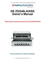 GE Monogram ZGG48L42ASS Use And Care Manual