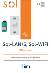 INIM Sol-LAN/S Installation And Programming Manual