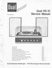 Dual HS 51 Service Manual