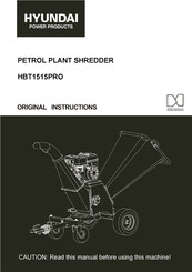 Hyundai HBT1515PRO Original Instructions Manual