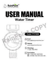 RainPoint TTV102B Owner's Manual
