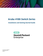 HP Aruba 4100i Installation And Getting Started Manual