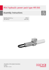 HAWE Hydraulik HR 050 Assembly Instructions Manual