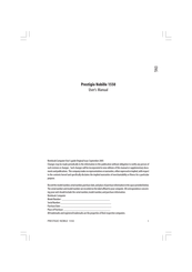 Prestigio Nobille 1550 User Manual