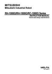 Mitsubishi MELFA RH-1000G Series Instruction Manual