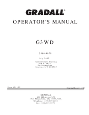 Gradall G3WD Series Operator's Manual