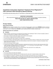 Emerson Appleton Rigmaster ERM 2 E Series Installation Instructions Manual