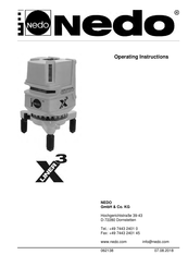 Nedo X-Liner 3 Operating Instructions Manual