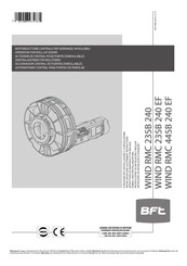 BFT WIND RMC 235B 240 Installation And Ajustament Instructions