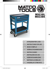 Matco Tools MSC3BL Instructions For Use Manual