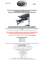 R&G LP0275 Fitting Instructions Manual