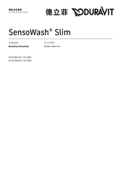 DURAVIT SensoWash Slim SW336002 Mounting Instructions