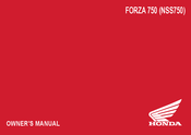 Honda FORZA 750 2024 Owner's Manual