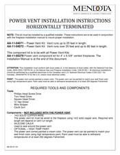 Mendota AA-11-04071 Installation Instructions Manual