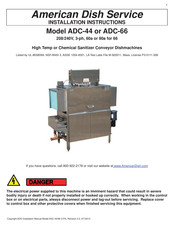 ADS ADS-44 Installation Instructions Manual